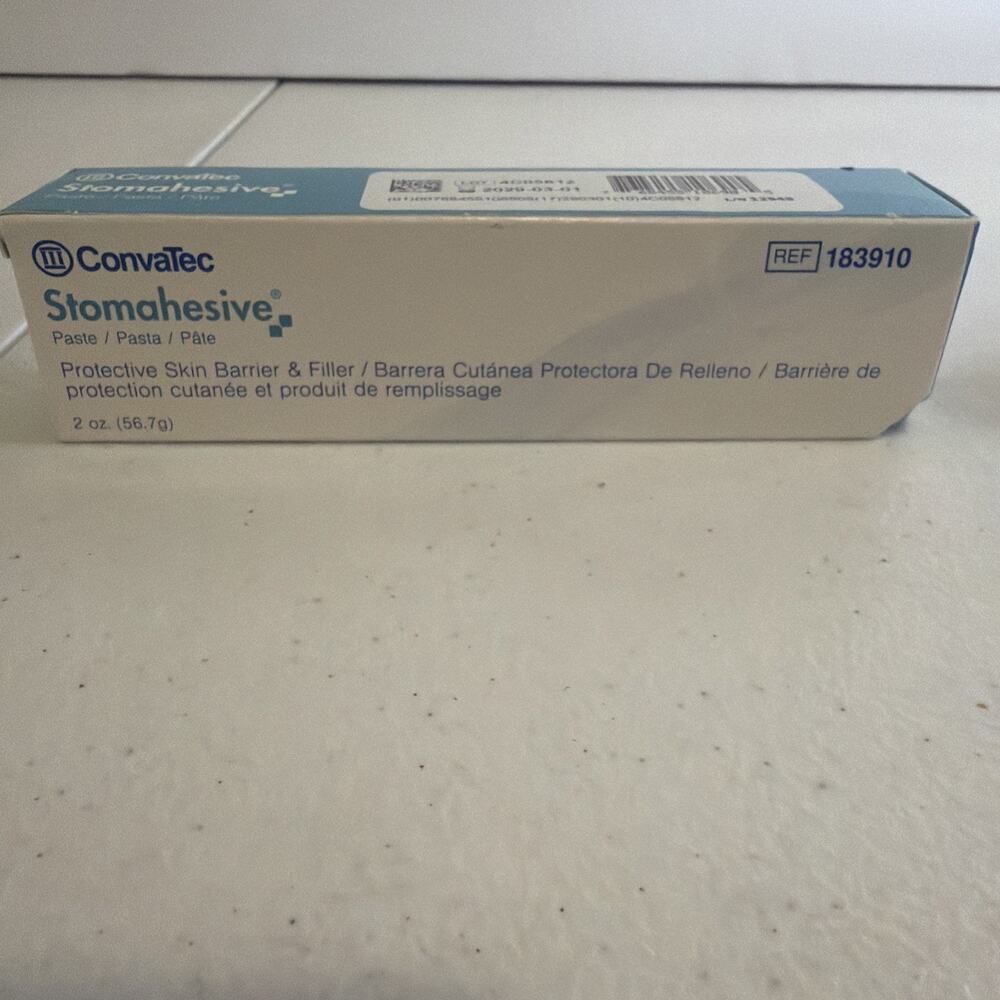 Convatec Stomahesive Protective Skin Barrier Paste 2oz Ref 183910 NEW